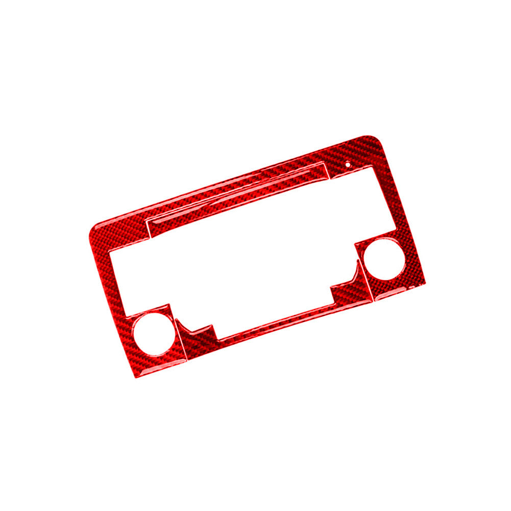 Red carbon fiber navigation trim for Mercedes-Benz M-Class 2006-2011 type B