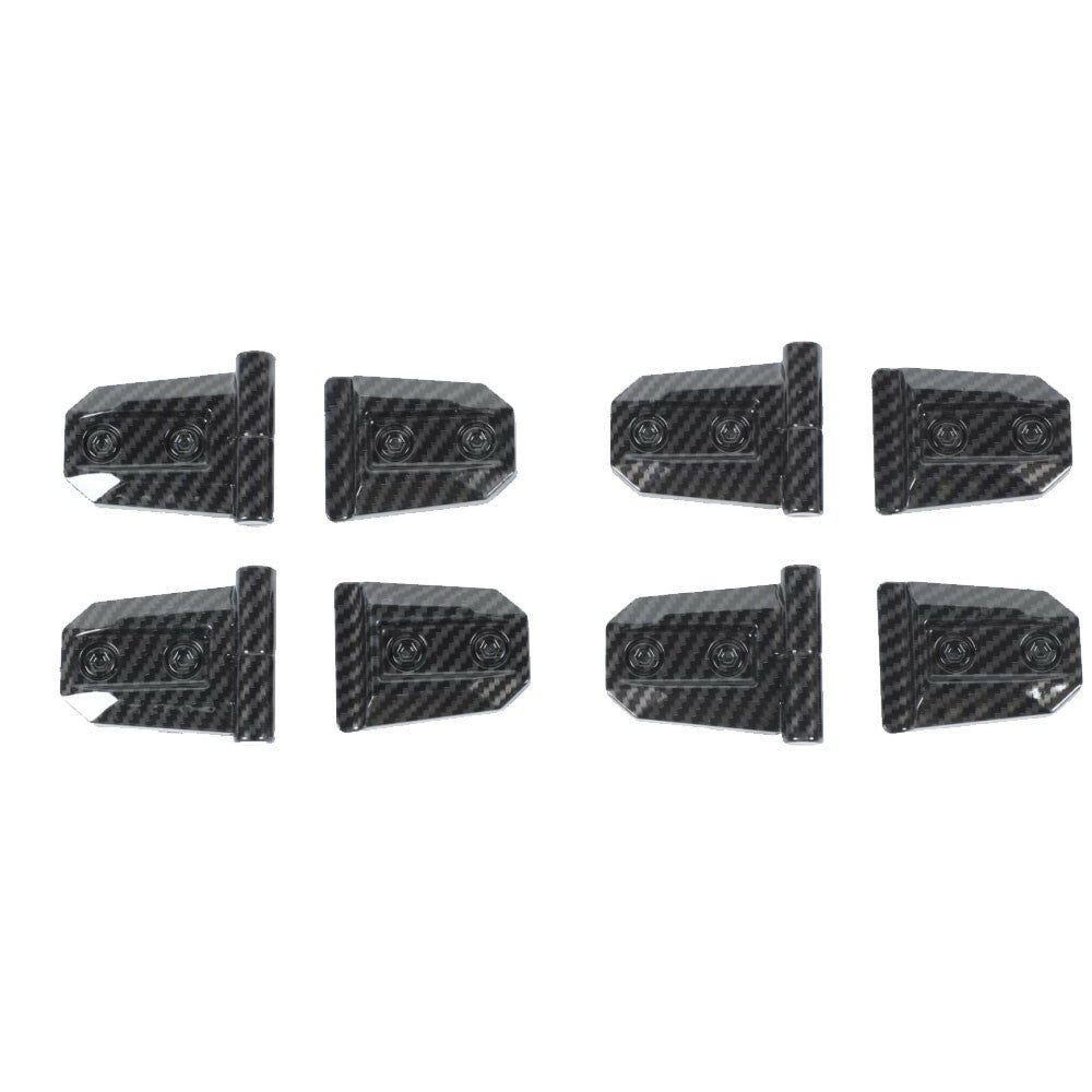 8¡ÁCarbon Fiber ABS Side Door Hinge Protective Cover Fit for Suzuki for Jimny 2019-22