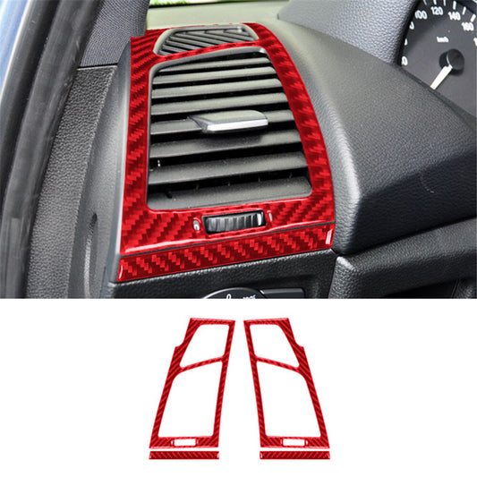 Red Left & Right Vent Trim Cover for BMW 1 Series Convertible E82/E88 2008-2013