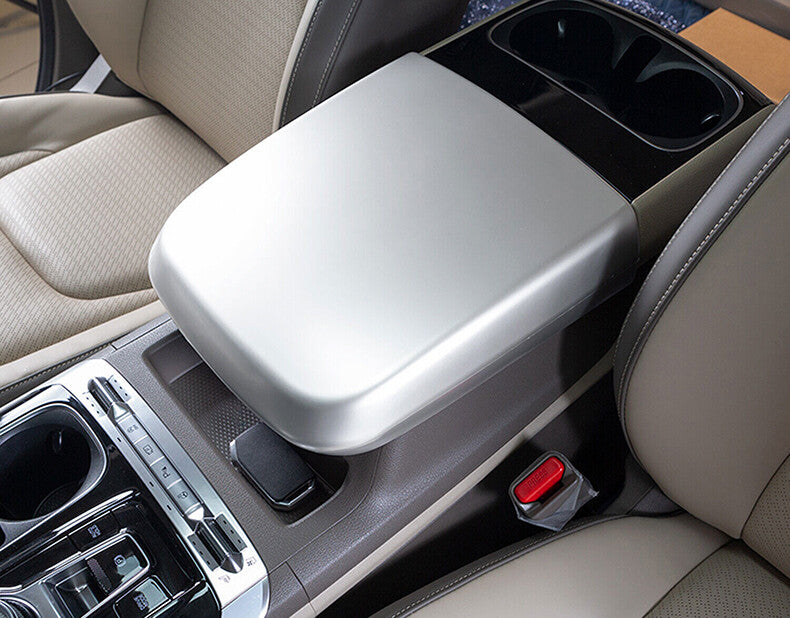 for Kia Carnival 2022-2023 Silver Inner Central armrest storage box Cover Trim