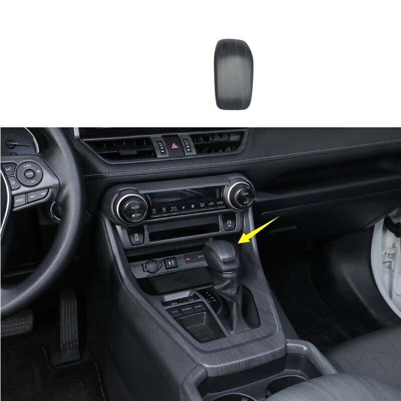 Cover Trim Inner Console Gear Shift Knob for Toyota RAV4 2019-2023 Matte Black