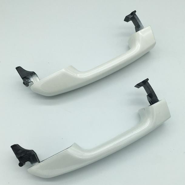 White Outside Door Handles Cover Accessories for Toyota Prado LC150 2010-2017