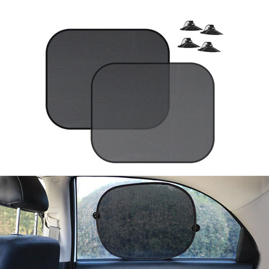 2Pcs Car Sun Shade Side Window Screen Sun Shade Mesh Cover Windshield Sunshade