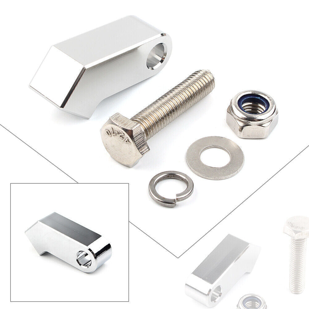 Headlight Mounting Block Bracket Kit for Harley Custom Headlight Mount Chrome US
