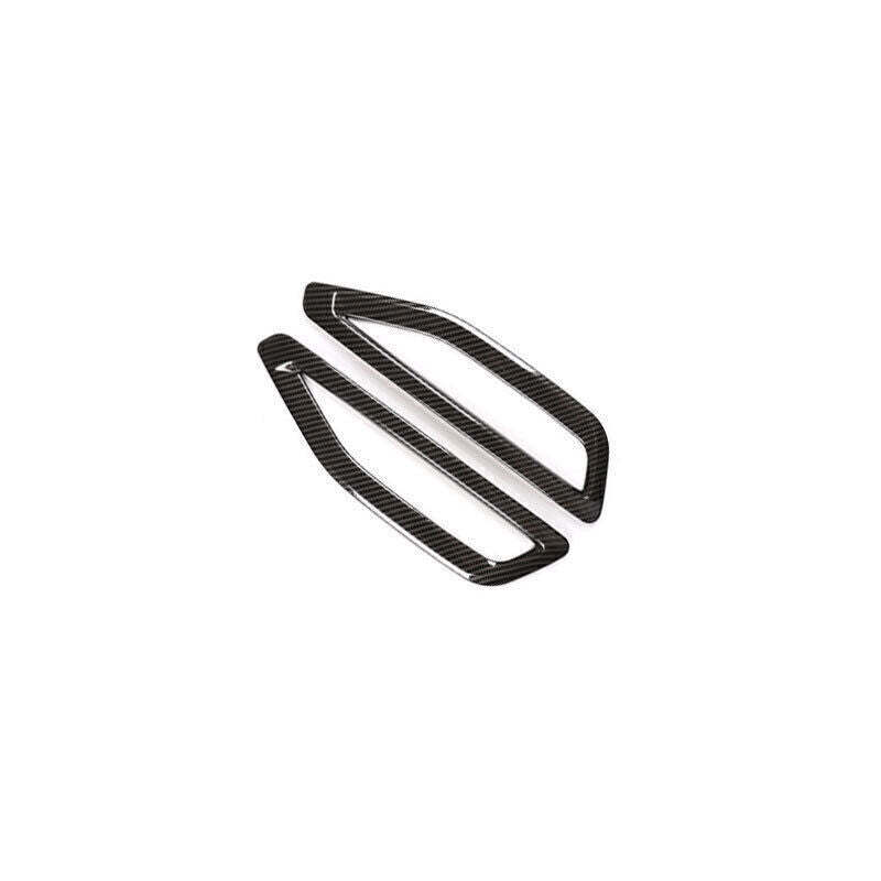 ABS Carbon Air Flow Vent Side Fender Decor Frame Trims for BMW X5 G05 2019-2023