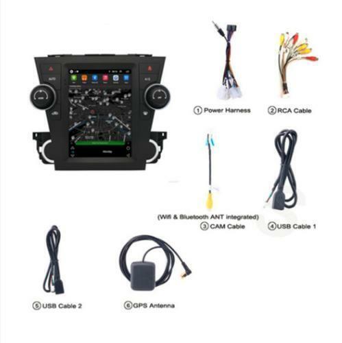 For 2008-13 for Toyota Highlander Radio 9.7 Android 10.1 GPS Navi Player 2+32GB RDS