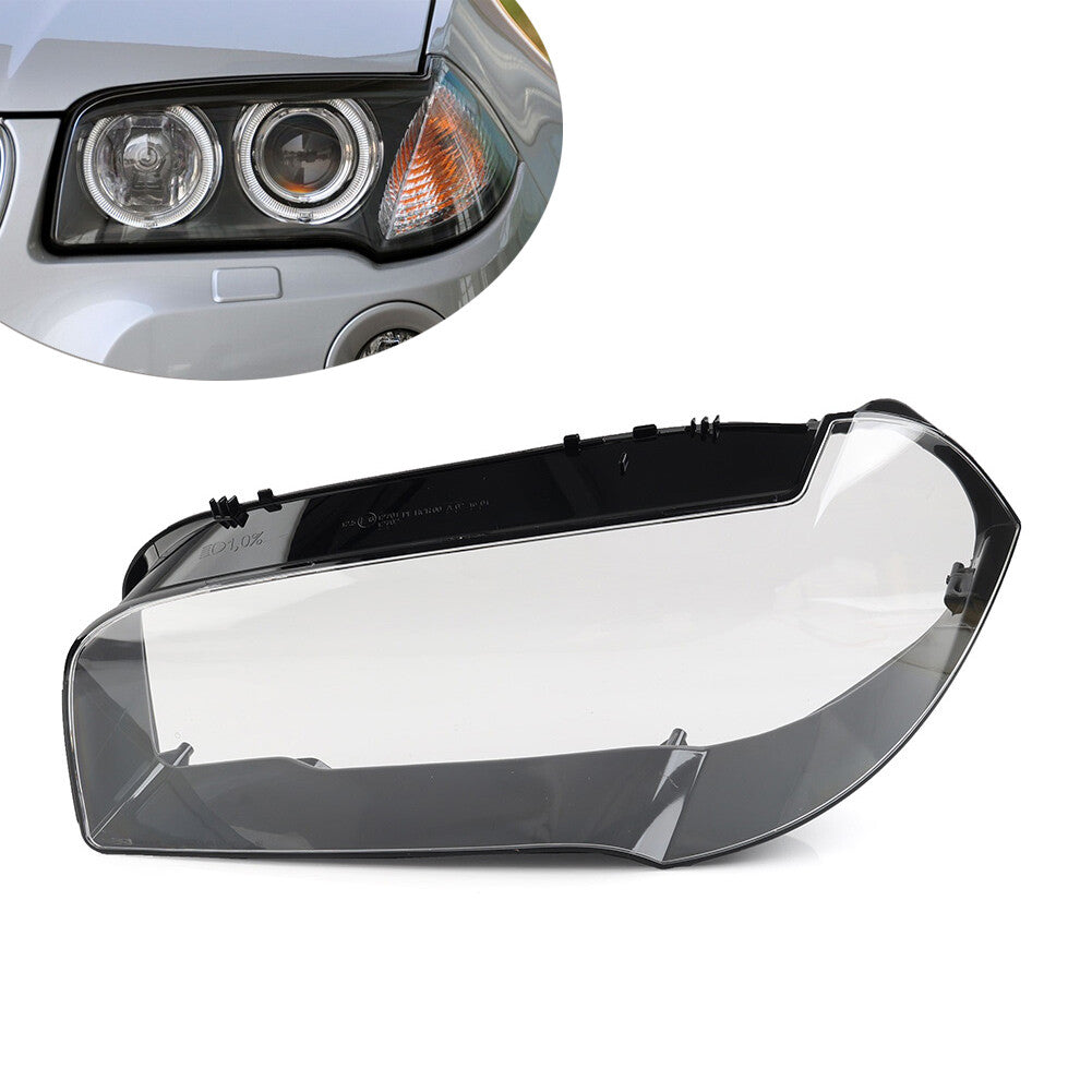 Headlight Lens Cover Headlamp Shell Lampshade Left Fit for BMW X3 E83 2004-2010