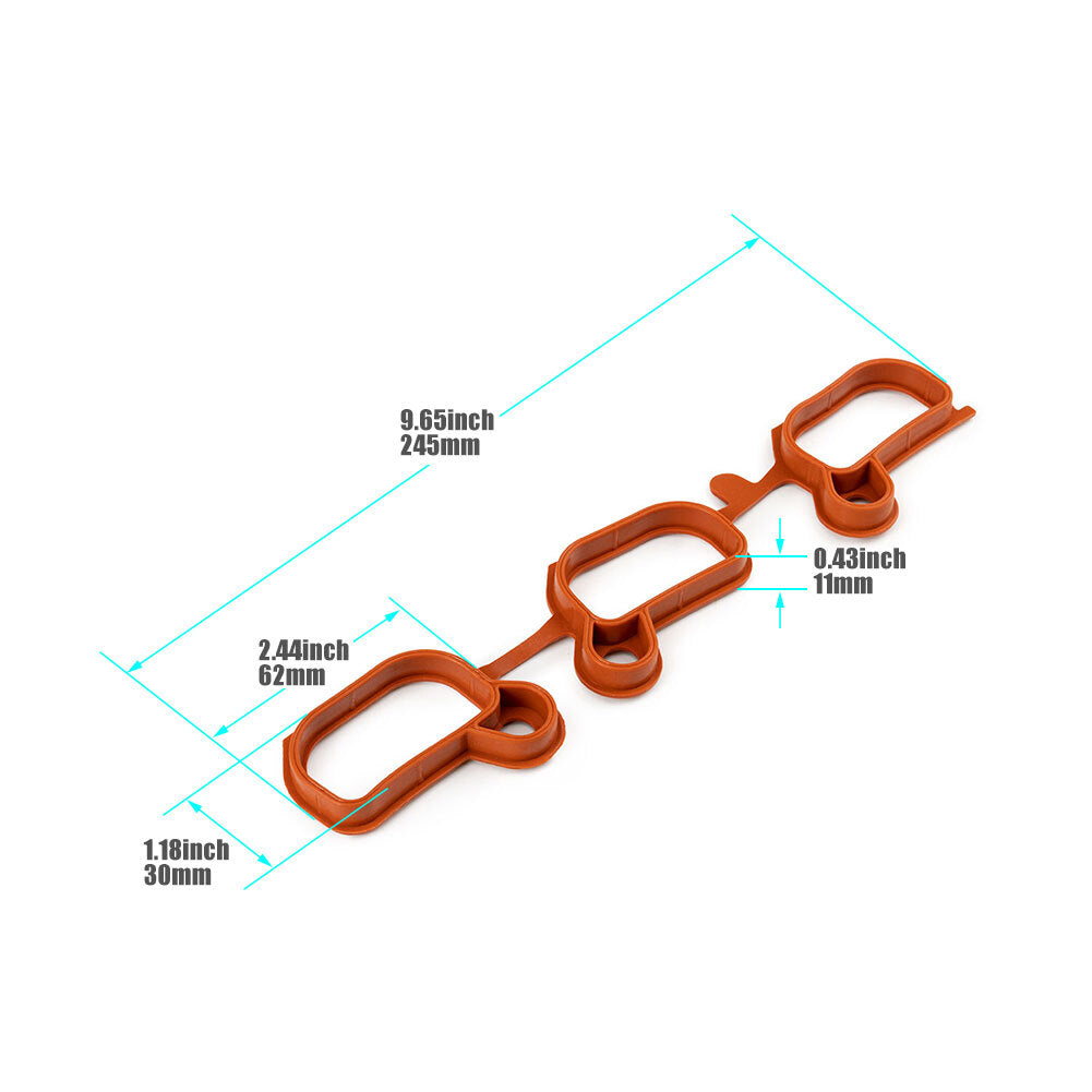 1 Pair of Intake Manifold Gasket for BMW X3 X5 X Z Series E46 E53 E60 E83 E85 US