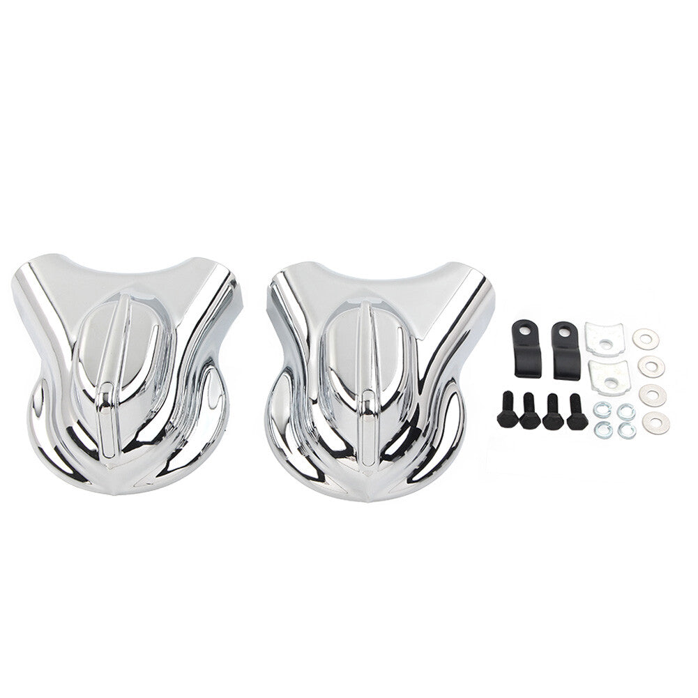 Rear Swingarm Axle Covers Kit Fit for Harley Heritage Softail 2008-2017 Silver