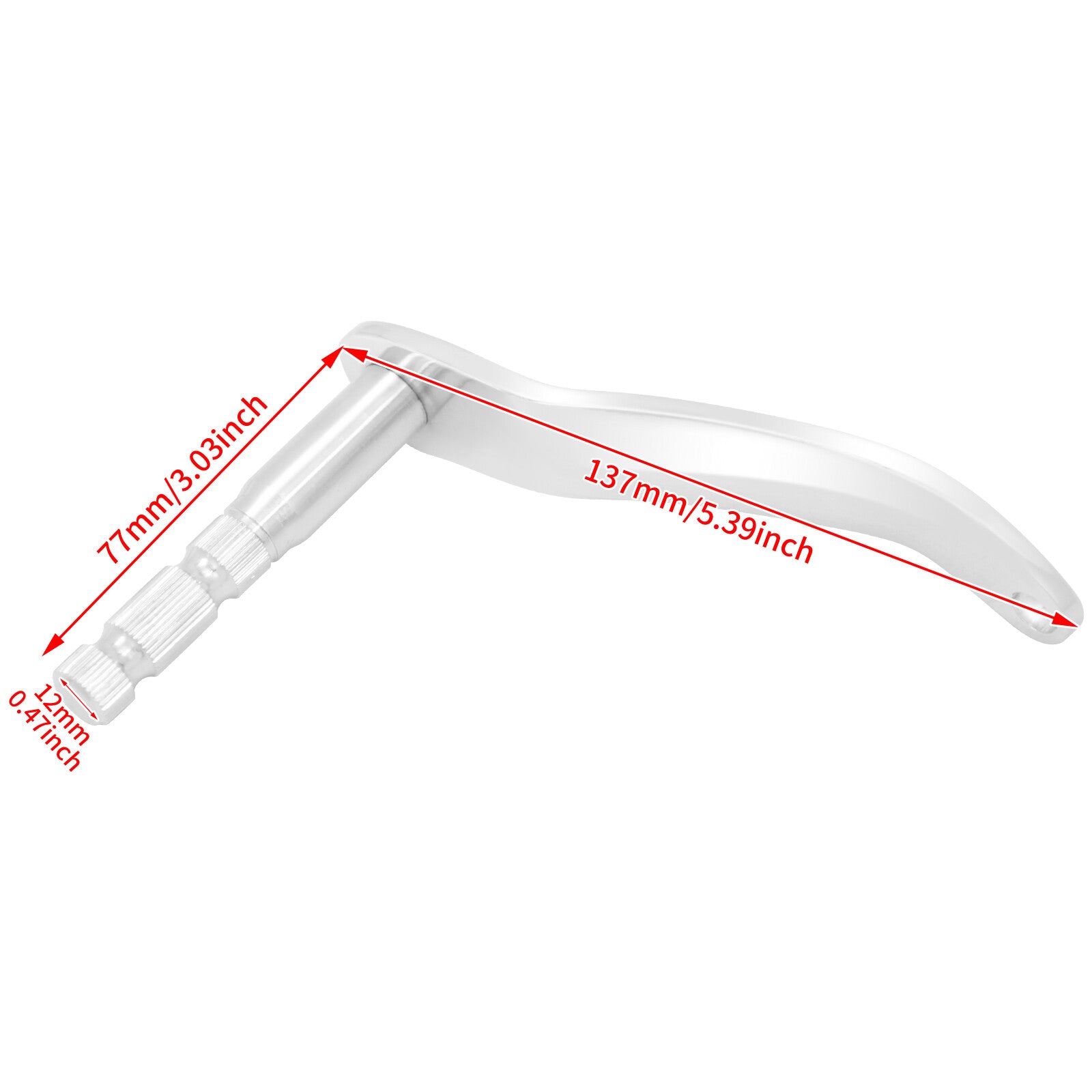 Extended Chrome Gear Shifter Shaft Rod Lever Arm for Harley Softail Fat Boy Slim