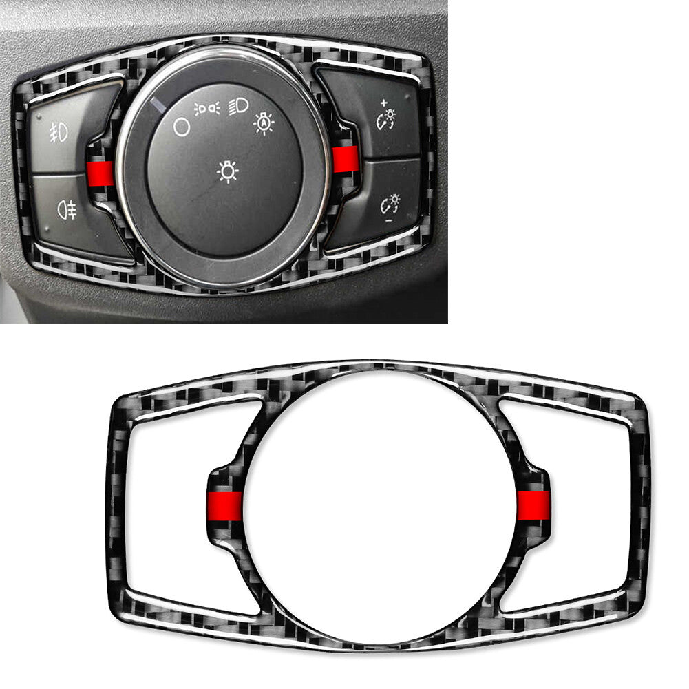 Inner Headlight Switch Control Decorative Panel Trim for Ford Mondeo 2013-2019