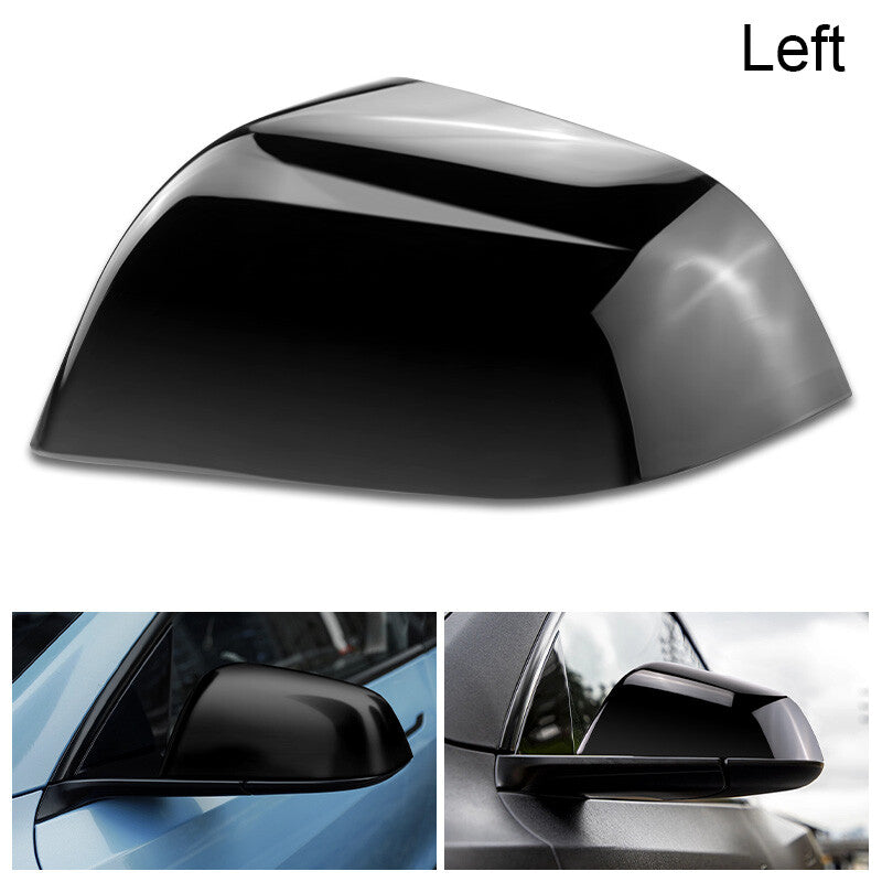 Left Side Mirror Cover Cap Black for Tesla Model 3 2017 2018 2019 2020 2021 2022