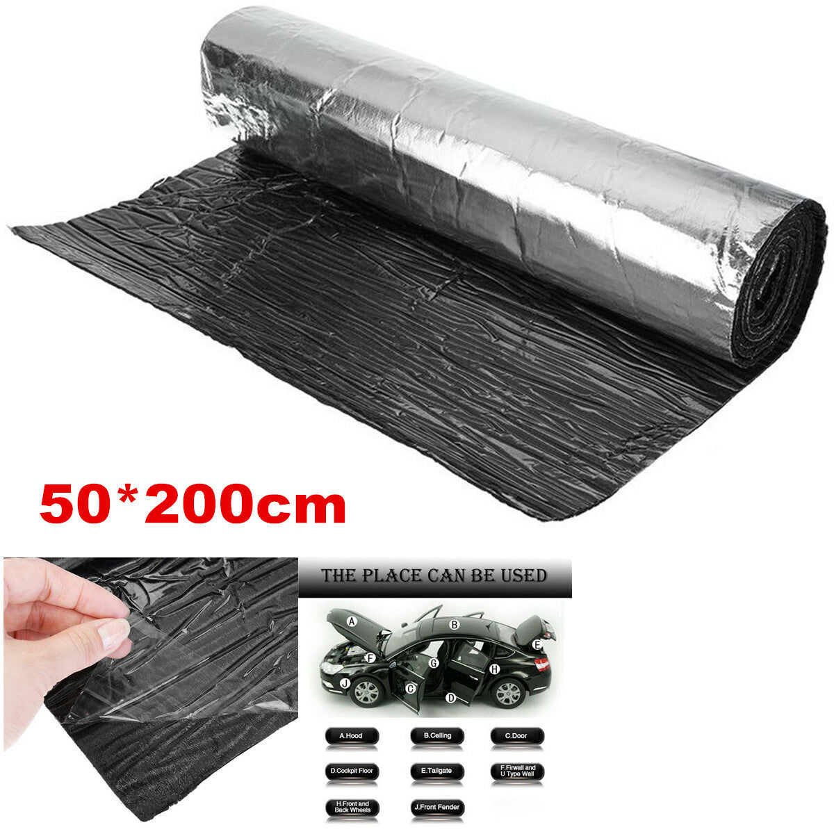 Automotive Car Sound Deadening Insulation Heat Barrier Noise Proof Deadener