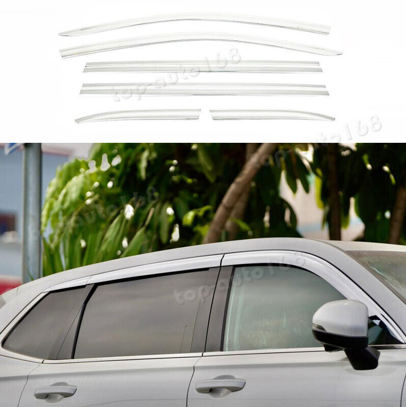 for Honda CR-V 2023-24 silver Window Visor Vent Sun Shade Rain Guard Door Visor
