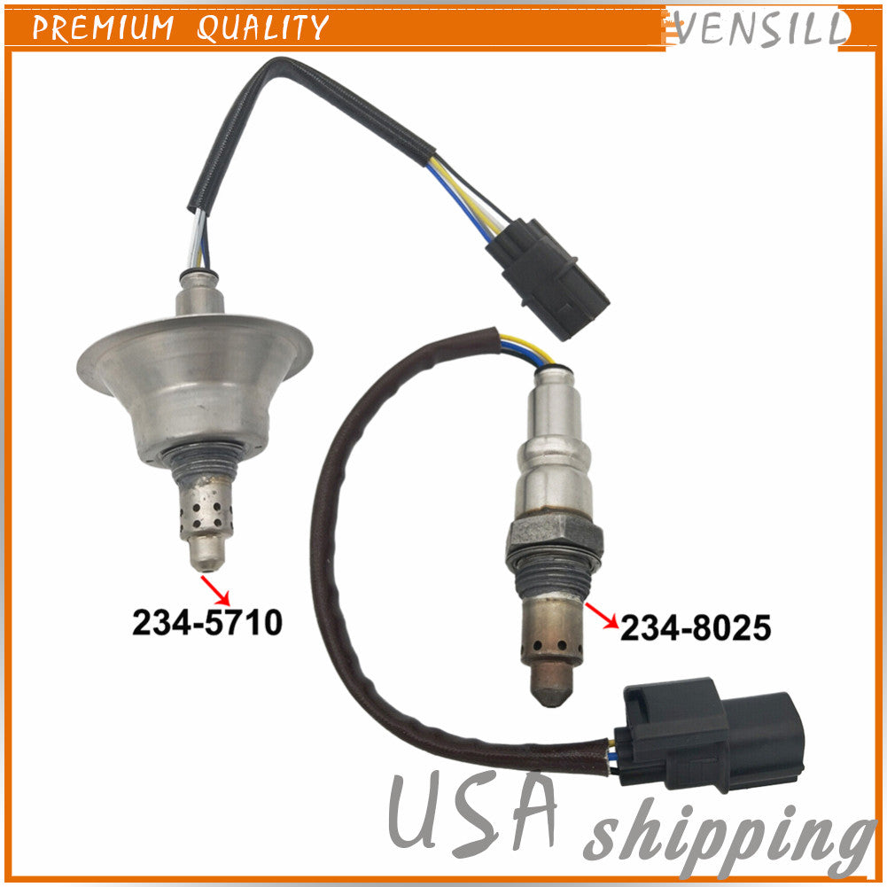 2Pcs Up+Downstream Oxygen O2 Sensor for Honda for Civic 2.0L 16-21 234-8025 234-5710