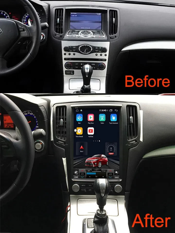 for Infiniti G35 G37 2007-15 12.1 Android for Tesla Vertical Screen Car Gps Radio