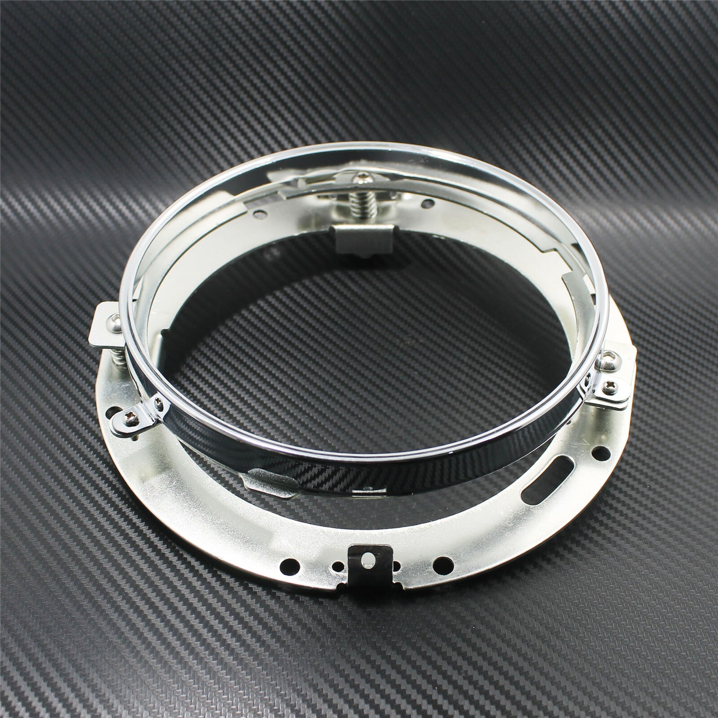 7 inch Chrome Round Headlight Ring Mounting Bracket