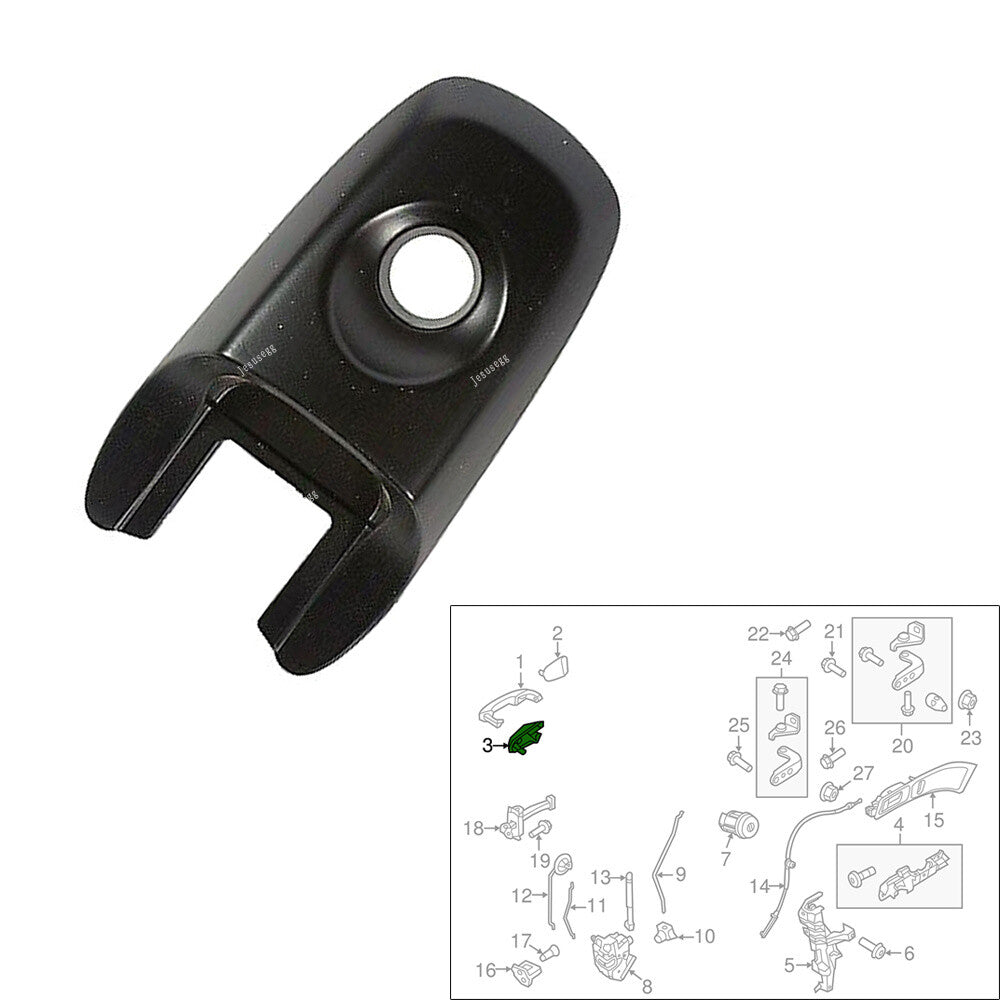 Front Left Exterior Door Handle Cup For 2011 2012 2013 2014 for Ford Explorer Edge