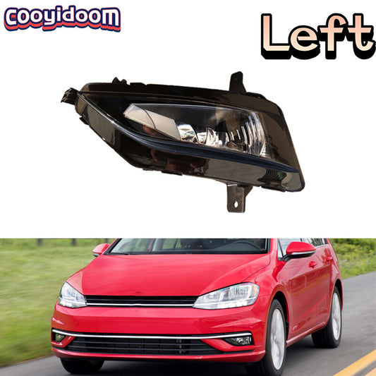 Left front fog light LED; suitable for Volkswagen for Golf 7.5 2018 2019; suitable for Volkswagen for Jetta 2019 2020.