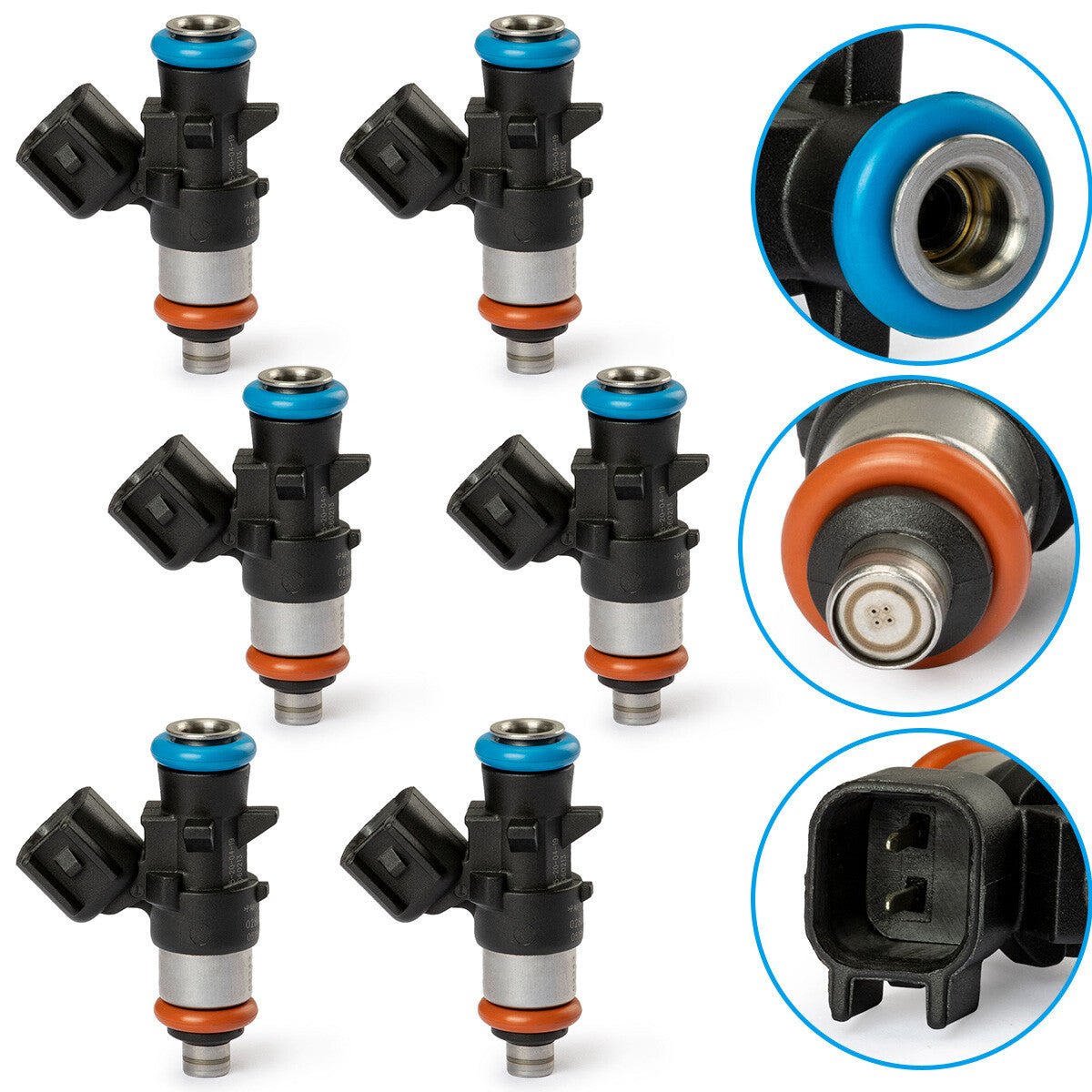 6pcs Fuel Injectors 5184085AC for Chrysler for Dodge for Ram for Jeep 3.6L 0280158233 11-17