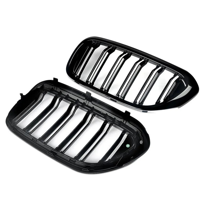 Gloss Black Grill for BMW 5 Series G30 G31 530i 2017-2020 Front Kidney Grille