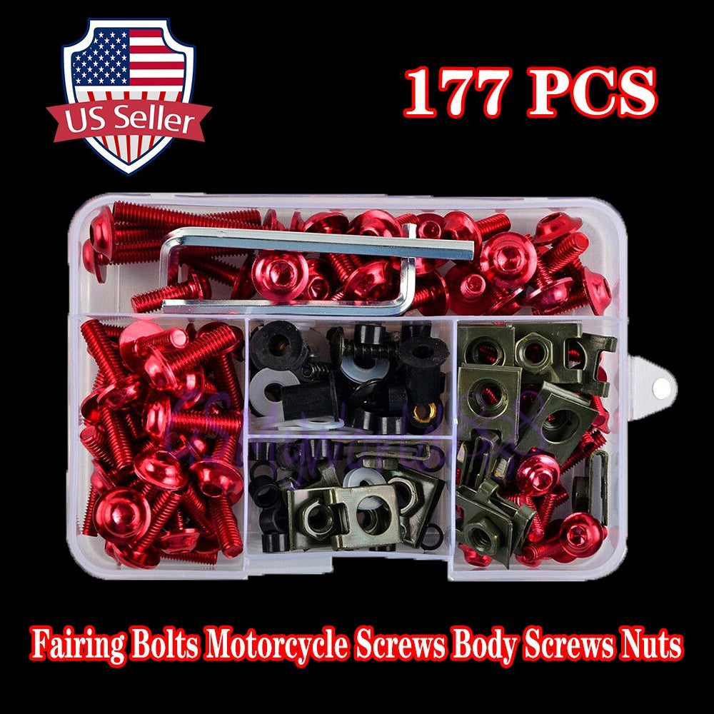 CNC Complete Fairing Bolt Kit Bodywork Screws Nuts Universal Fit For Motorcycles