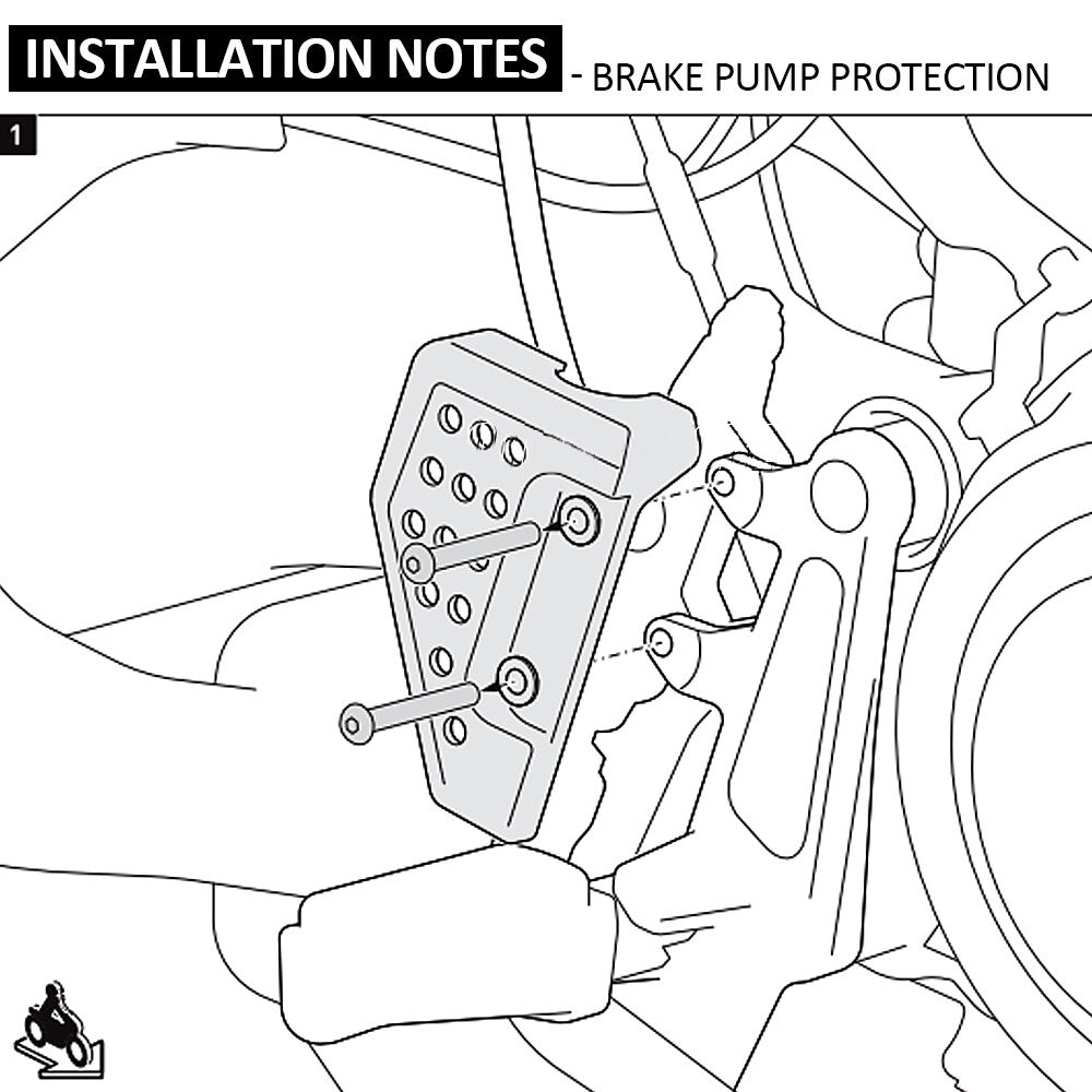 Heel Protector Guards Left Brake Pump Protection For Pan America 1250 RA1250 21