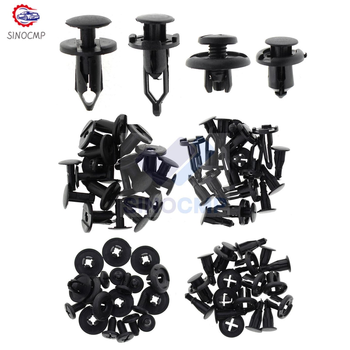 40 pcs Car Body/Bumper Push Pin Rivet Retainer Trim Moulding Clip Accessories