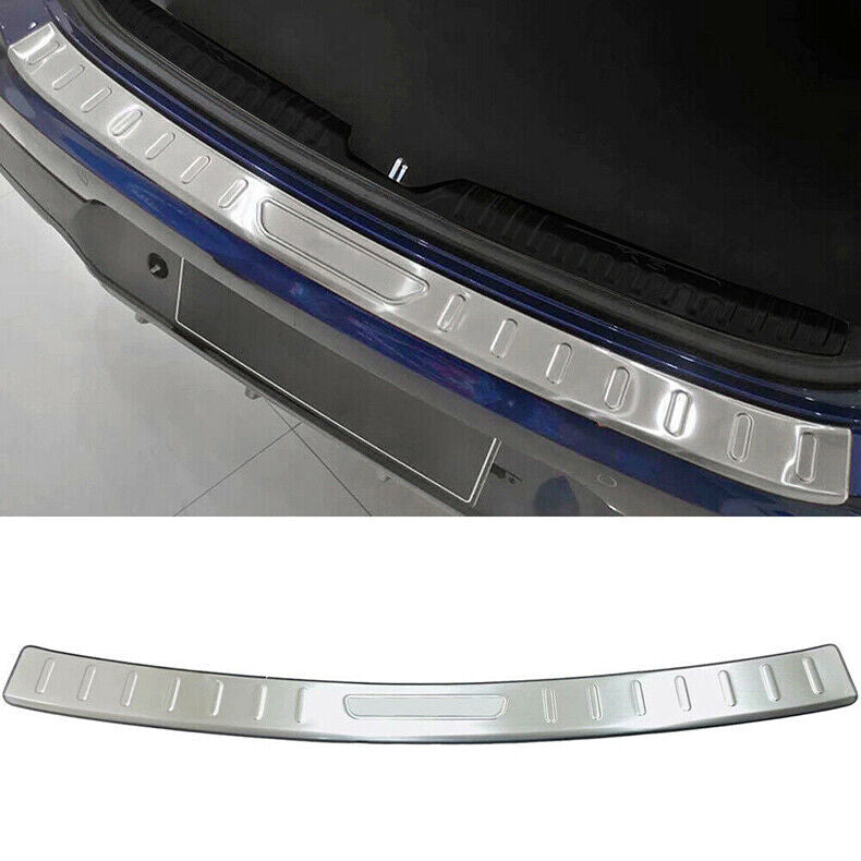 for Kia K5 2021-23 Silver Steel Rear Bumper Protector Sill Plate Guard Cover 2Pc