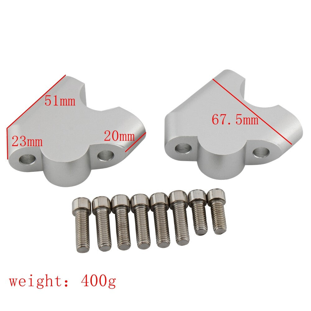 Motorcycle Handle Bar Clamp Raised Extend Handlebar Mount Riser For S1000xr 20