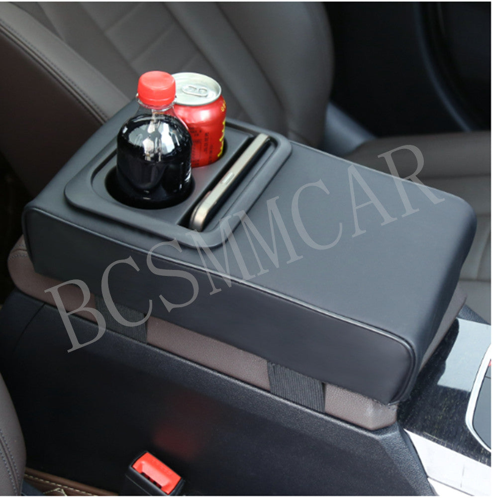 Car Armrest Cushion Cover Waterproof Center Console Box Pad Protector Cup Holder