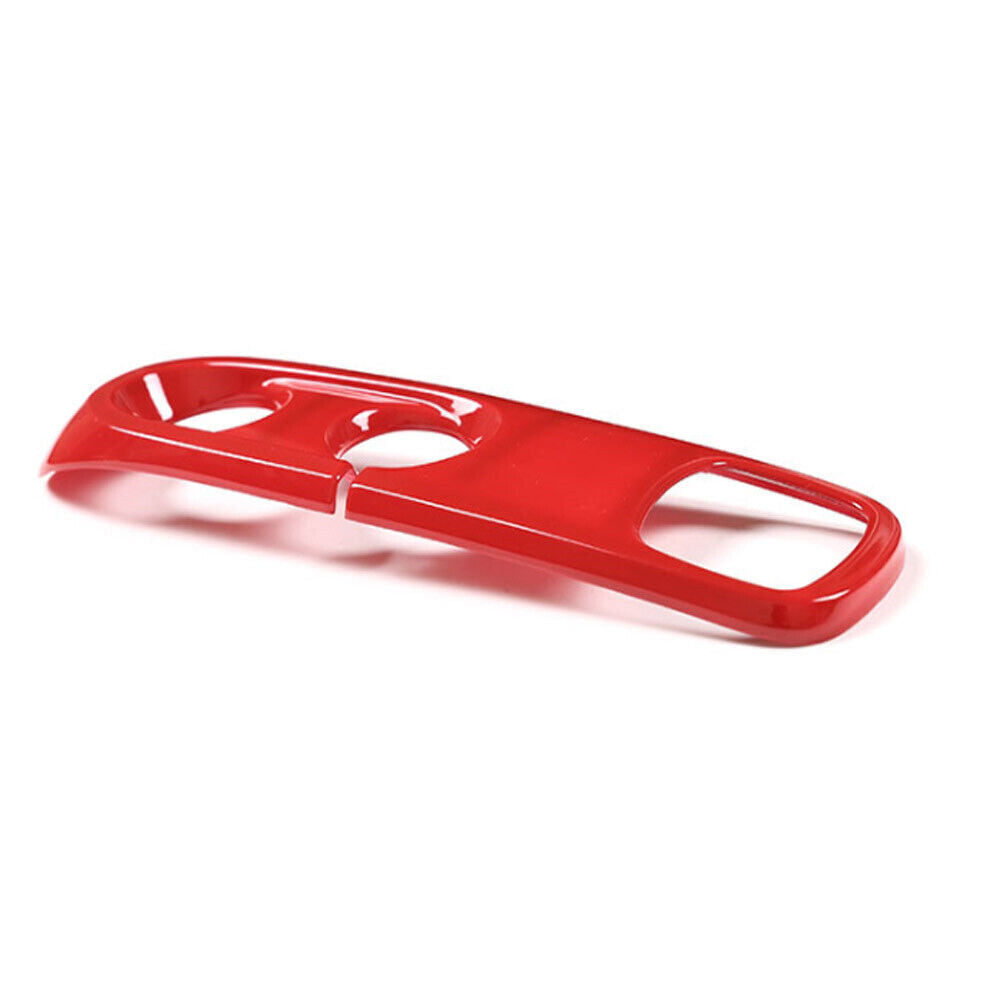 Red ABS Central Console Gear Shift Panel Cover for Mercedes-Benz for Smart 2009-2015