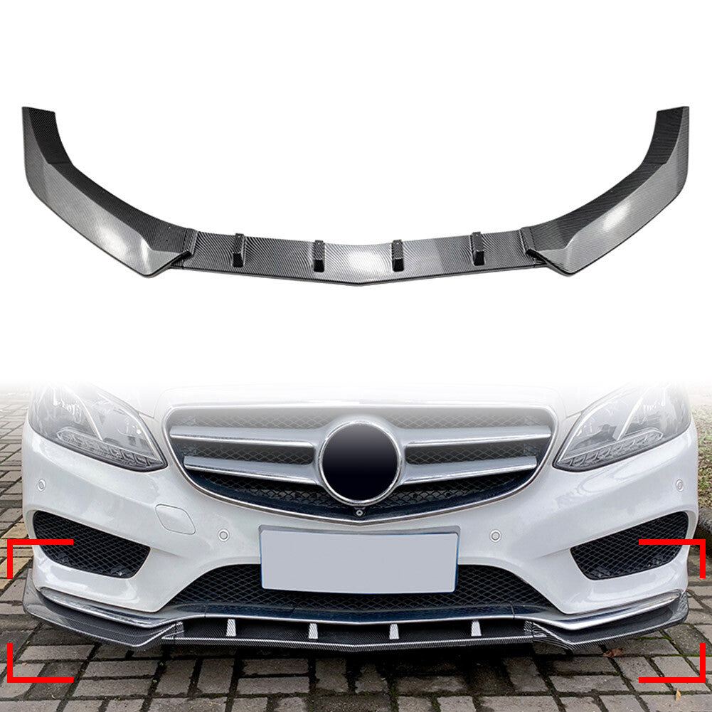 Car Front Bumper Lip Spoiler Kit for Benz E Class W212 E200 E220 E250 E300 E350