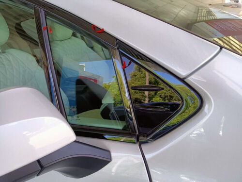 for Toyota for Sienna 2021-2023 Glossy Black Steel Door Window Strip cover Trim 18Pc