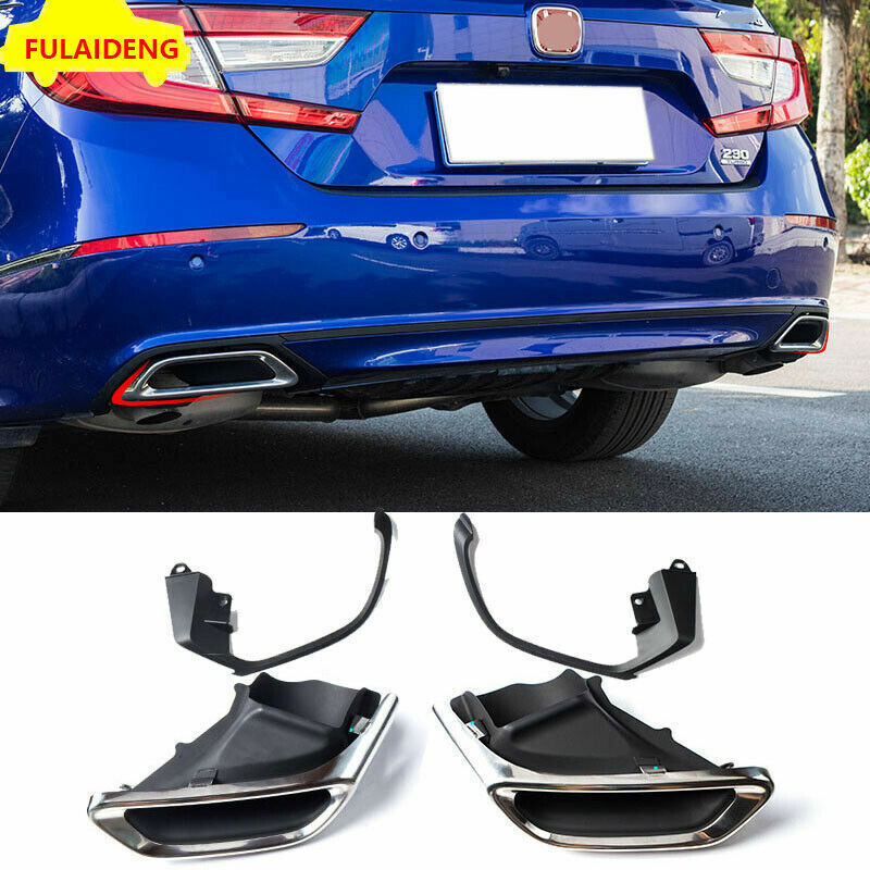 for Honda Accord 2018-21 Exhaust Muffler Tail Pipe Tip Tailpipe Modified upgrade