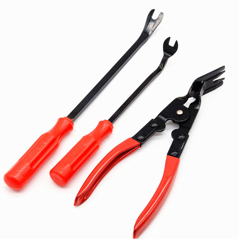 Car Clip Puller Plier Fastener Remover Panel Trim Upholstery Rivets Crowbar Tool