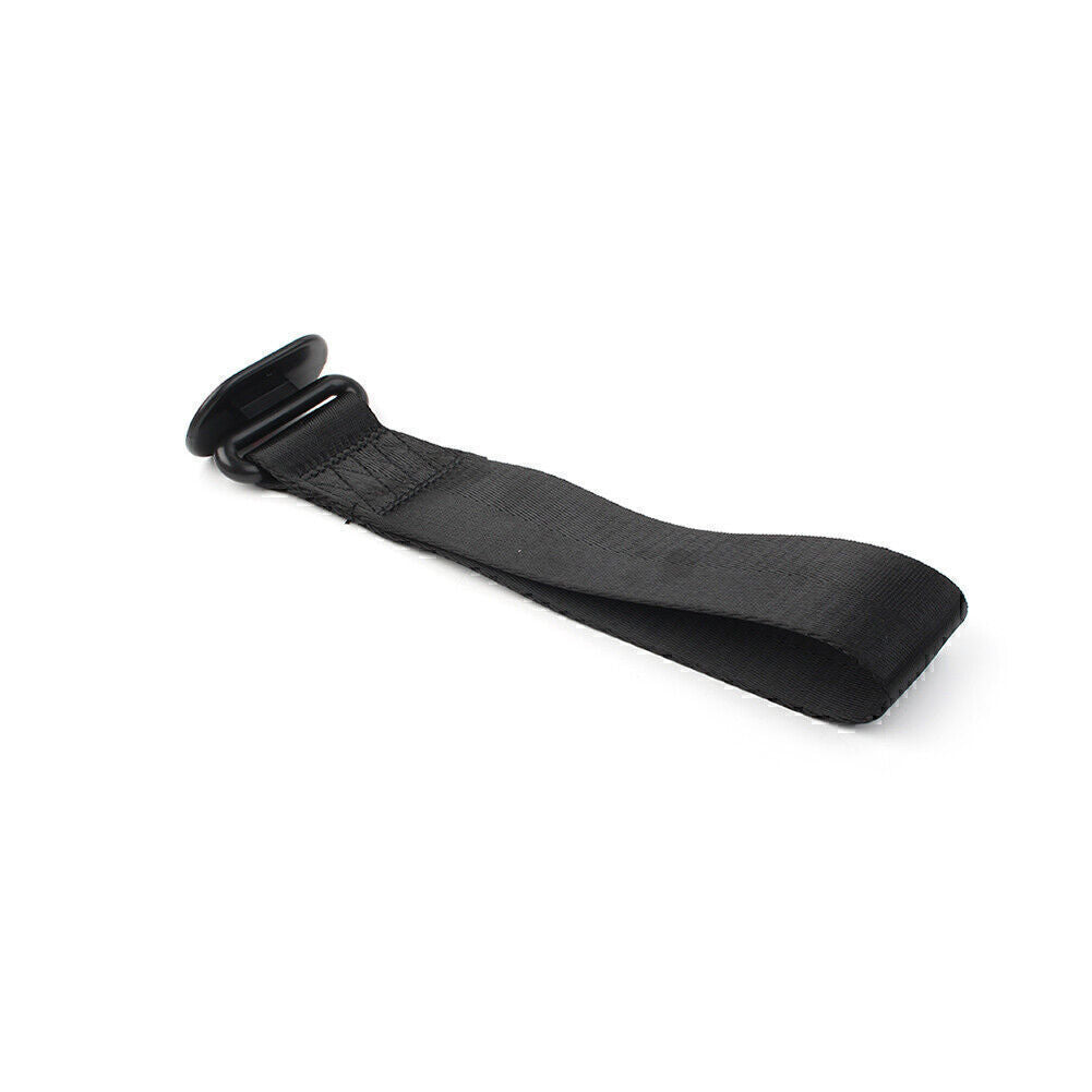 Black For Car Tow Towing Strap Belt Rope Rally Hook Universal Rear/Front Bumper