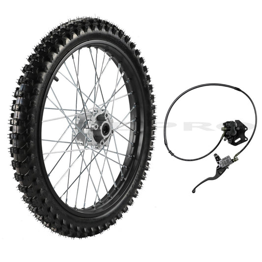 19-inch front wheel 70/100-19, tire 1.6x19, rim brake Fo Pit, Apollo for Honda 150cc bicycle.