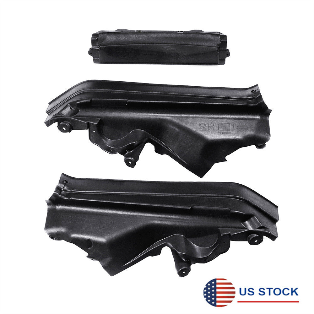 Left+ Right+ Upper Engine Compartment Partition Panels Set for BMW for X5 X6 E70 E71
