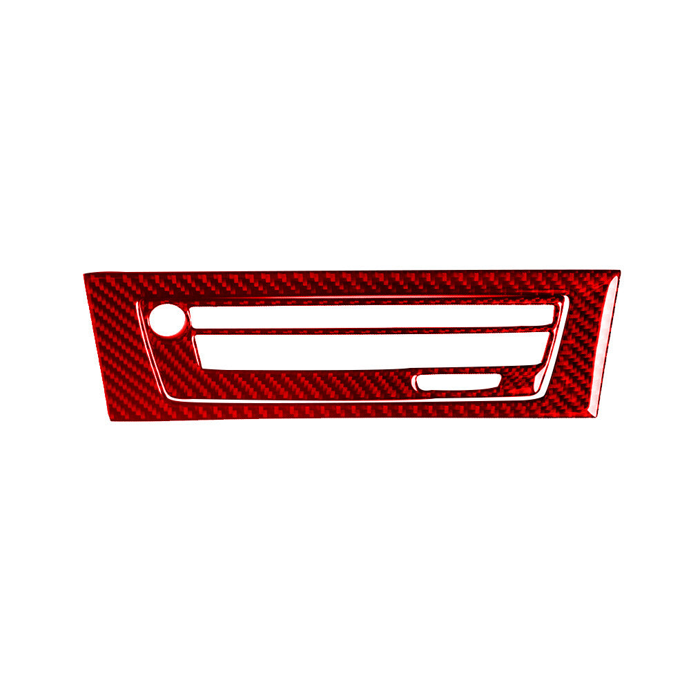 Red carbon fiber interior radio with Navigaiton protective cover trim for BMW Z4 E89