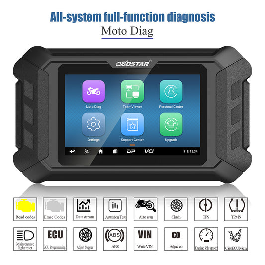 OBDSTAR MS50 Motorcycle Scanner Diagnostic Tool key Progarmming E-C-U t-uning