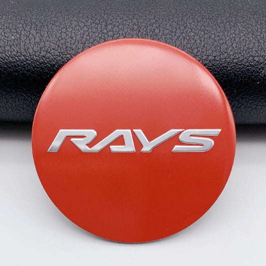 New 4-Piece 45mm Light Red Wheel Center Sticker Wheel Hub Sticker Rim Sticker