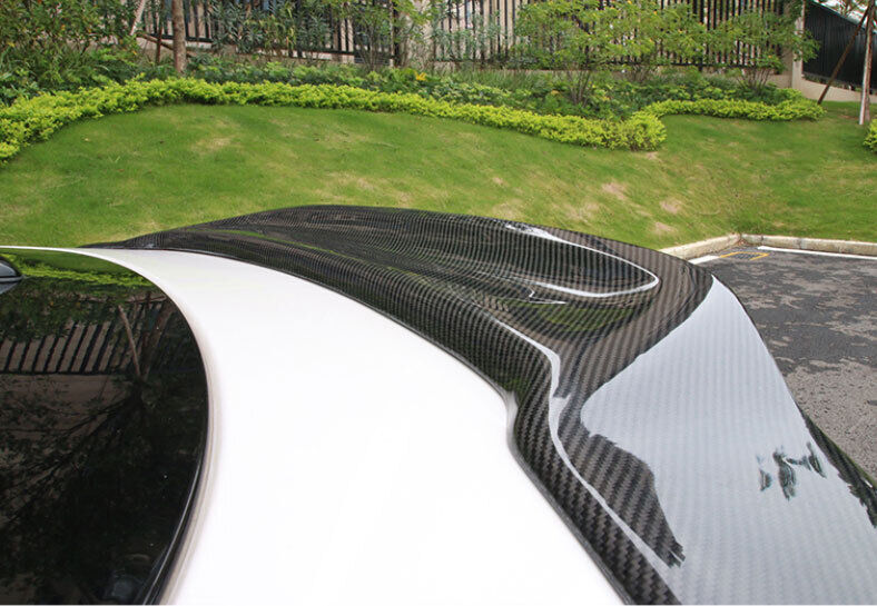 Rear Spoiler Tail Carbon Fiber Style Trunk Lip Wing Bar for Lincoln MKZ 13-20