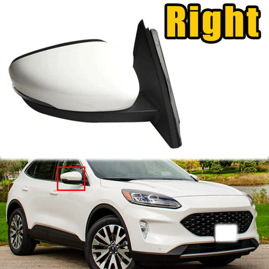 1 Pcs Power Heated Mirror Assembly White Right for Ford Escape 2020-2023 11Pin
