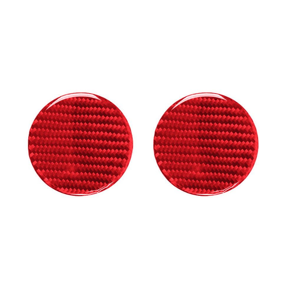 Red Carbon Fiber Center Cup Holder Slot Pad Trim for Toyota Highlander 2008-2013