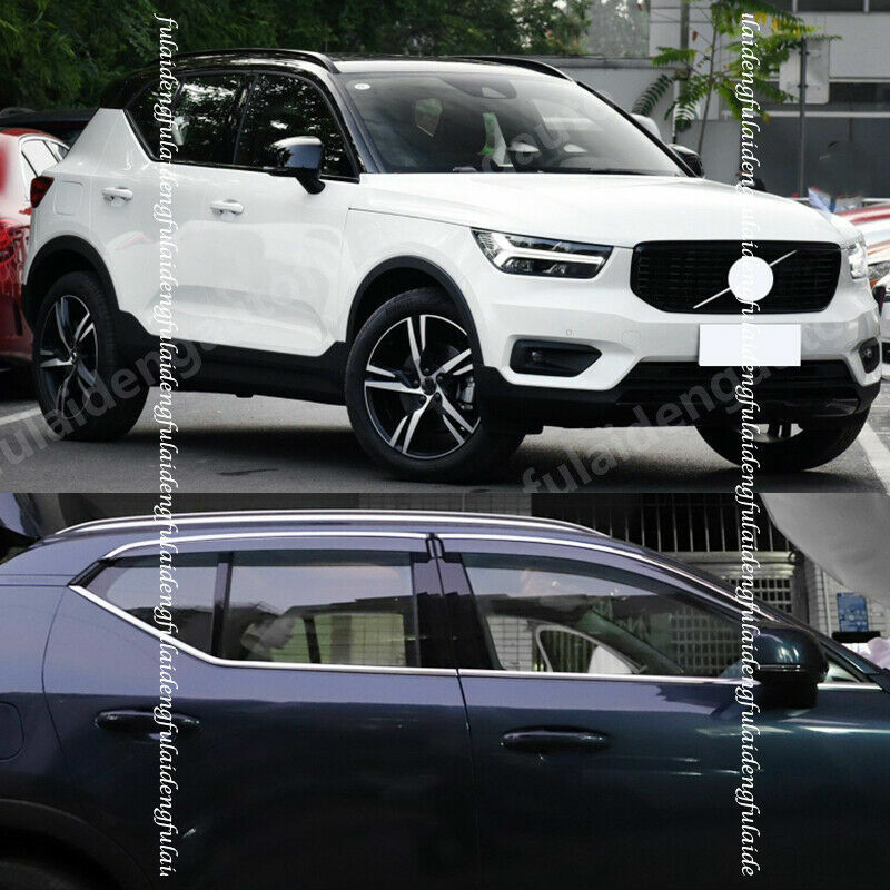 for Volvo XC40 2018-2022 ABS Window Visor Vent Sun Shade Rain Guard Visor Trim