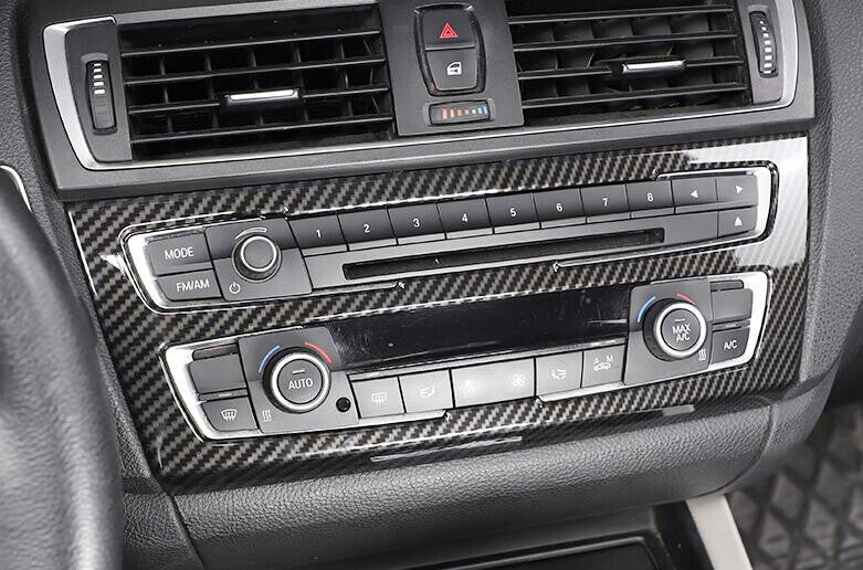 for BMW F20 F21 F22 F23 Carbon Fiber Style Air Conditioning switch Panel Trim