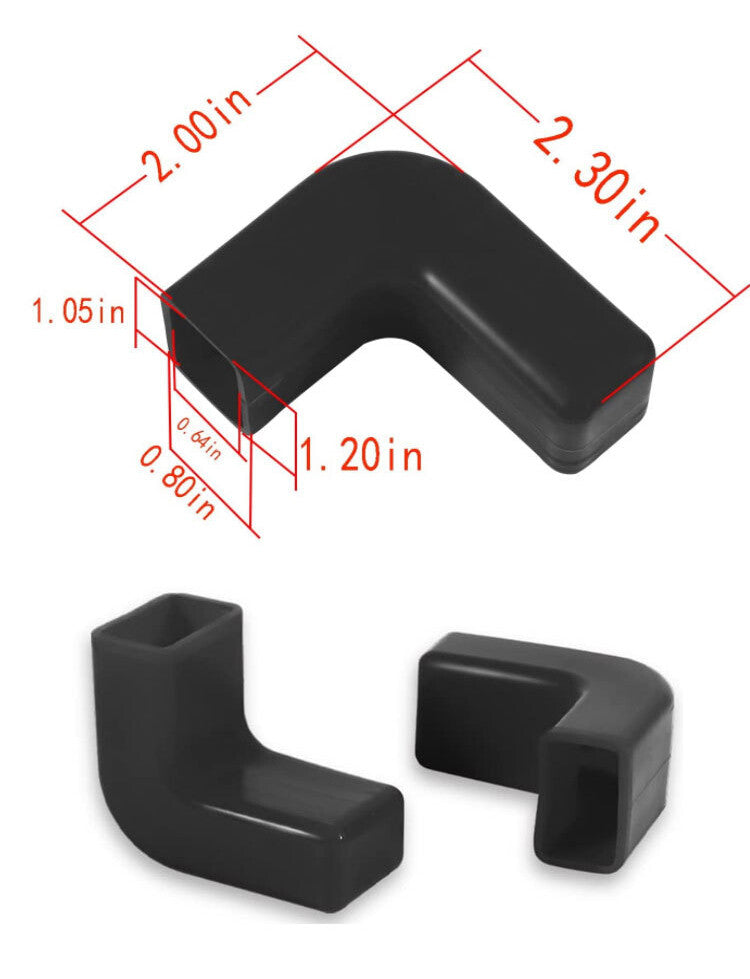 2PCS Bumper Tow Hook Covers Blue for Jeep for Wrangler JK JL Gladiator JT 2007-2022