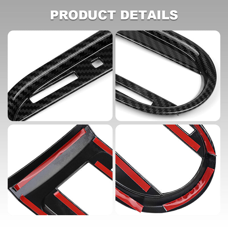 Center Console Gear Shift Frame Cover Panel Sticker fit 2015-2023 for Ford for Mustang