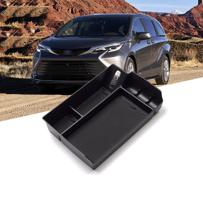 For 21-2024 for Toyota for Sienna Armrest Secondary Storage Box Center Console Tray 1PC